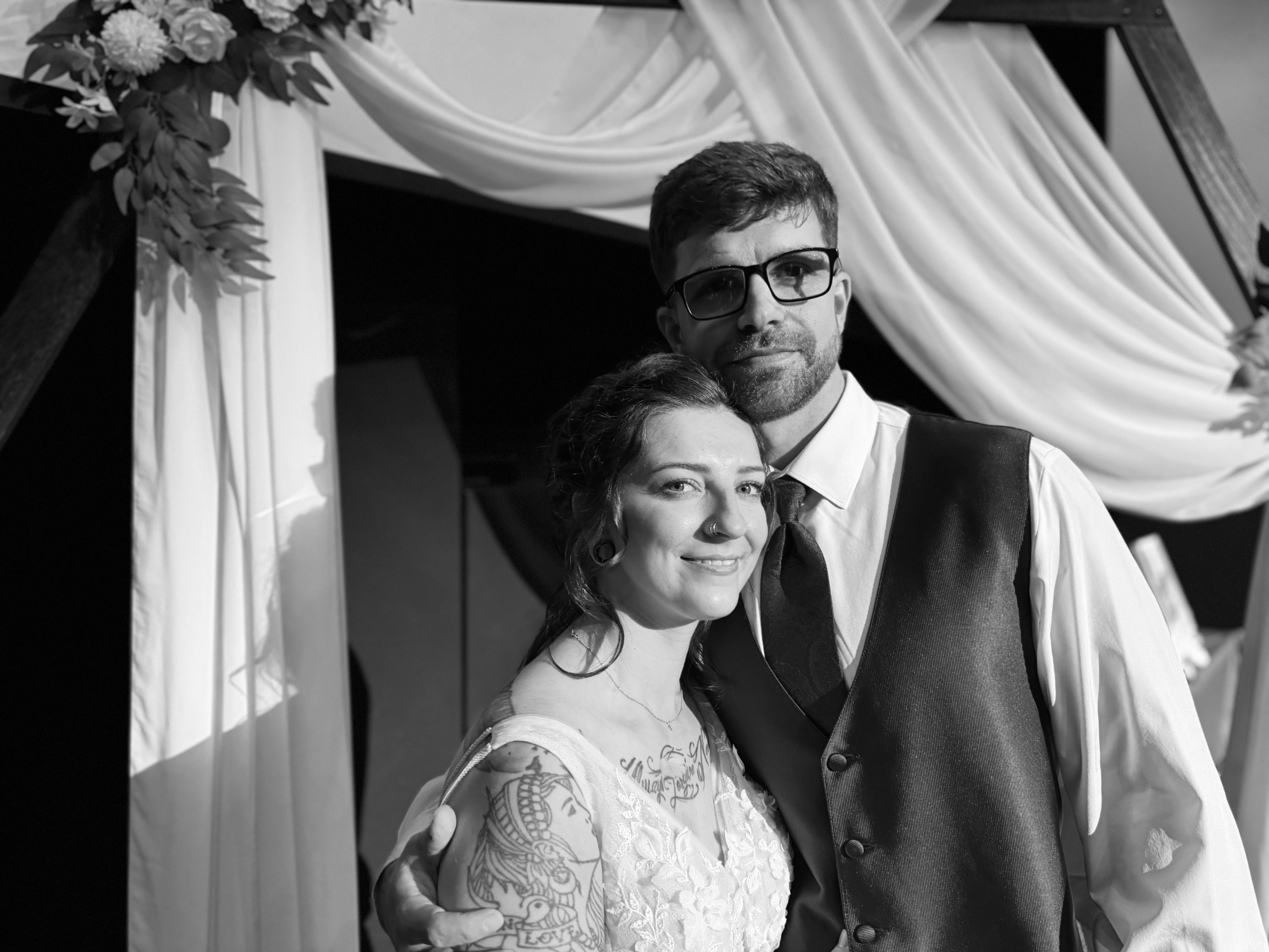 Larry and Ashley wedding ceremony photo